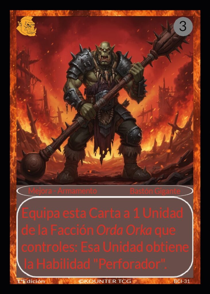 Bastón Gigante - Orda Orka